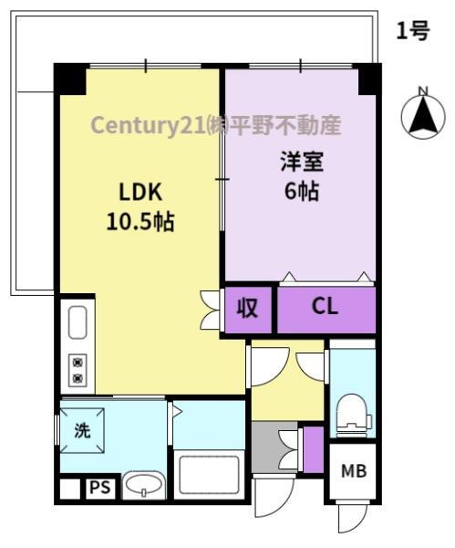 リバティヒルズ２ 5階 1LDK 賃貸物件詳細