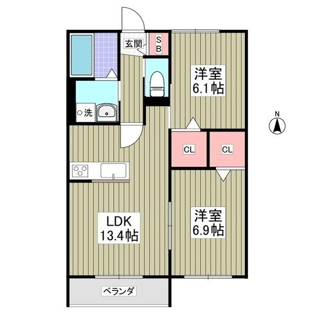 東京都足立区宮城１ 小台駅 2LDK アパート 賃貸物件詳細