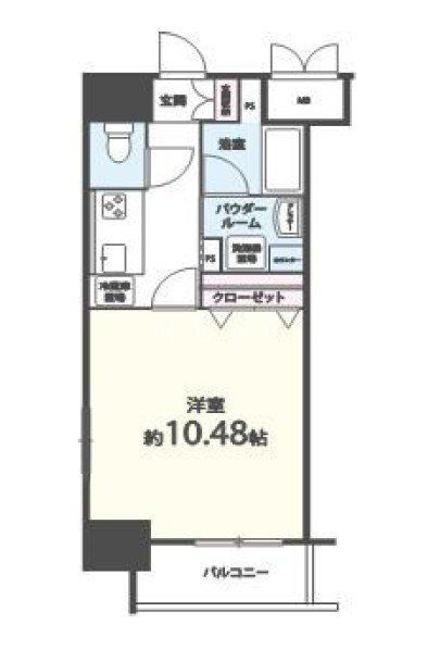 東京都港区芝２ 浜松町駅 1K マンション 賃貸物件詳細