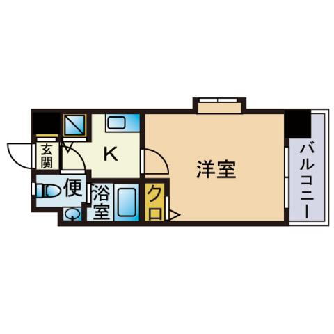福岡県福岡市博多区住吉４ 渡辺通駅 1K マンション 賃貸物件詳細