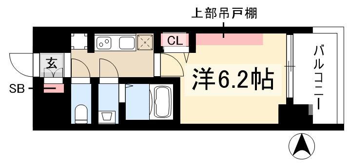 愛知県名古屋市西区菊井２ 名古屋駅 1K マンション 賃貸物件詳細