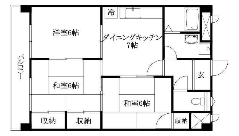 愛媛県松山市小栗１ 石手川公園駅 3DK マンション 賃貸物件詳細