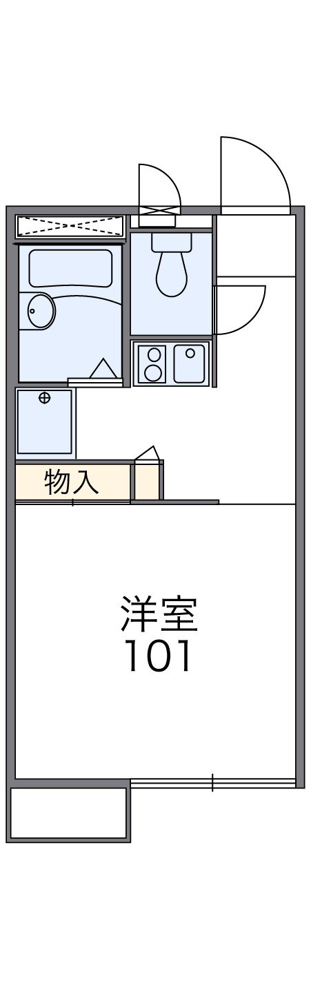 惣利 1階 1K 賃貸物件詳細