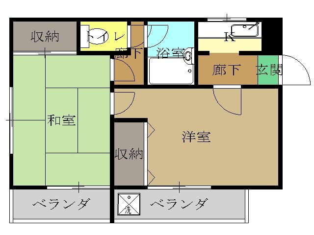 シェスタ　クローバー 2階 2K 賃貸物件詳細