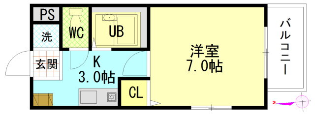 ソレイユ寺井 1階 1K 賃貸物件詳細