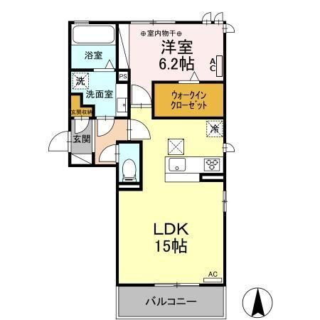 愛知県一宮市木曽川町内割田字屋敷 新木曽川駅 1LDK アパート 賃貸物件詳細