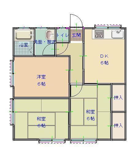長崎県大村市植松２ 諏訪駅 3DK アパート 賃貸物件詳細