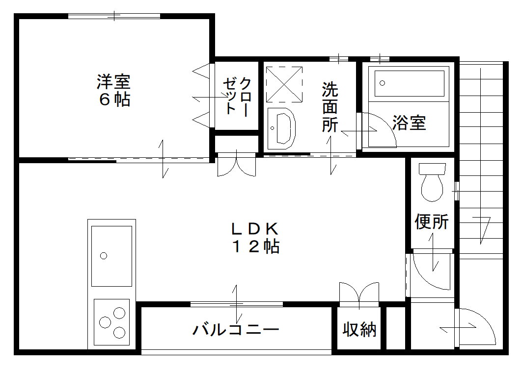 岡山県倉敷市阿知３ 倉敷駅 1LDK アパート 賃貸物件詳細