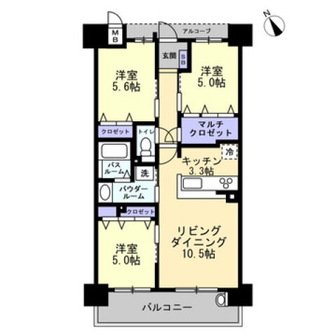 香川県綾歌郡宇多津町浜二番丁 宇多津駅 3LDK マンション 賃貸物件詳細