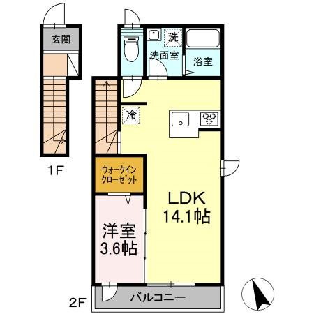 神奈川県茅ヶ崎市赤松町 辻堂駅 1LDK アパート 賃貸物件詳細