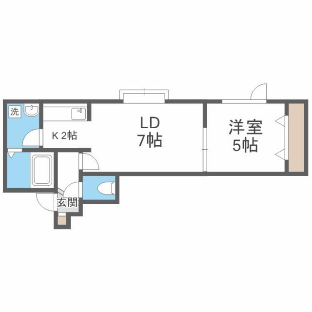 北海道札幌市白石区平和通１２丁目北 南郷１３丁目駅 1LDK アパート 賃貸物件詳細
