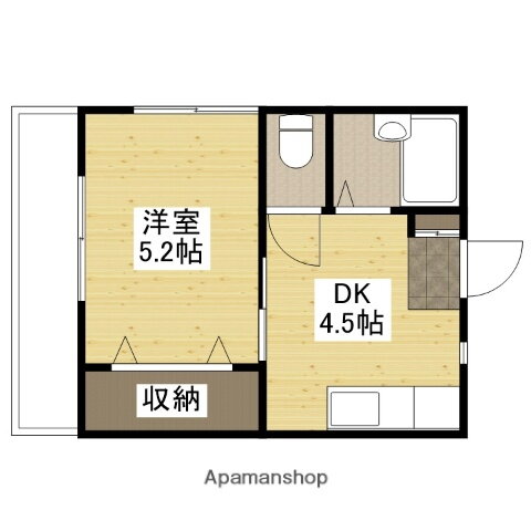 広島県広島市佐伯区三宅４ 楽々園駅 1DK アパート 賃貸物件詳細