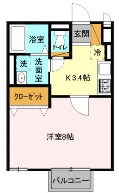 千葉県千葉市中央区登戸３ 千葉駅 1K アパート 賃貸物件詳細