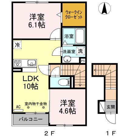 愛知県豊橋市下地町字柳目 豊橋駅 2LDK アパート 賃貸物件詳細