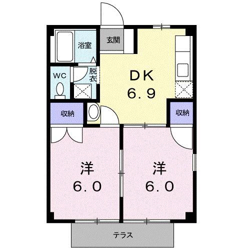 宮崎県宮崎市佐土原町下田島 佐土原駅 2DK アパート 賃貸物件詳細
