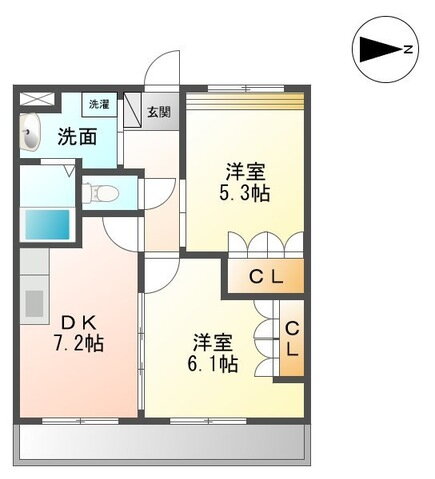 熊本県熊本市南区鳶町１ 2DK アパート 賃貸物件詳細