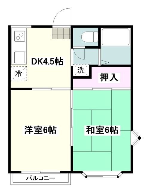 神奈川県相模原市南区東林間８ 中央林間駅 2K アパート 賃貸物件詳細