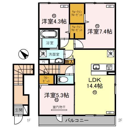 大阪府八尾市南本町９ 志紀駅 3LDK アパート 賃貸物件詳細