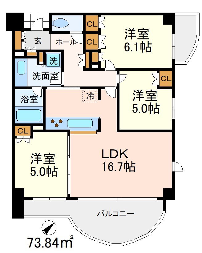 東京都世田谷区喜多見８ 喜多見駅 3LDK マンション 賃貸物件詳細