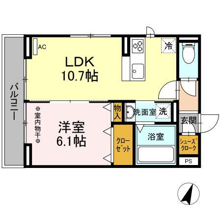 静岡県浜松市中央区曳馬６ 曳馬駅 1LDK アパート 賃貸物件詳細