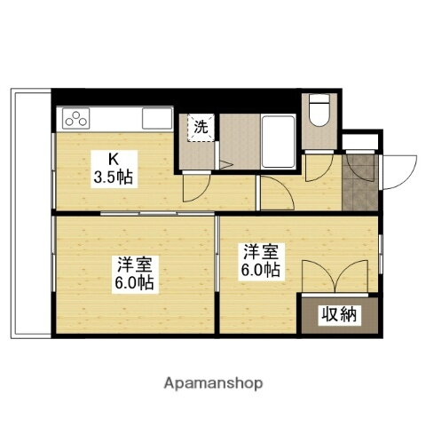 広島県広島市東区温品２ 2K マンション 賃貸物件詳細