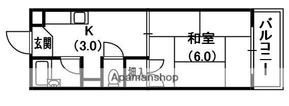大阪府門真市石原町 古川橋駅 1K マンション 賃貸物件詳細