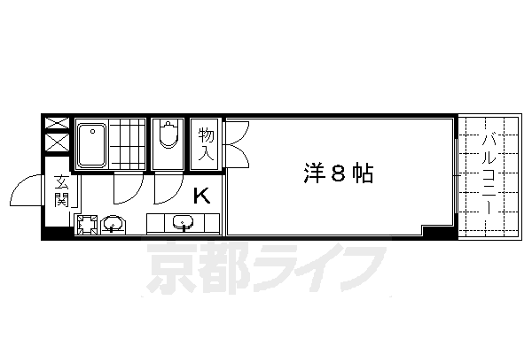 京都府京都市南区東九条東御霊町 京都駅 1K マンション 賃貸物件詳細