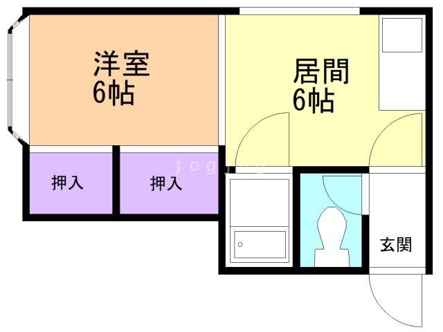 クドウハイツＶ 2階 1DK 賃貸物件詳細