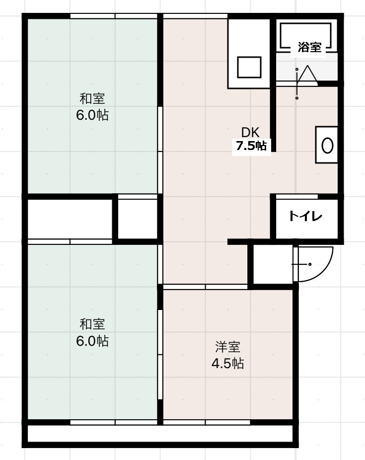 高知県高知市高須新木 介良通駅 3DK アパート 賃貸物件詳細