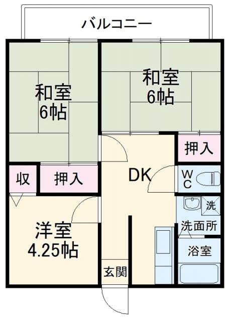 神奈川県横須賀市野比２ ＹＲＰ野比駅 3DK アパート 賃貸物件詳細