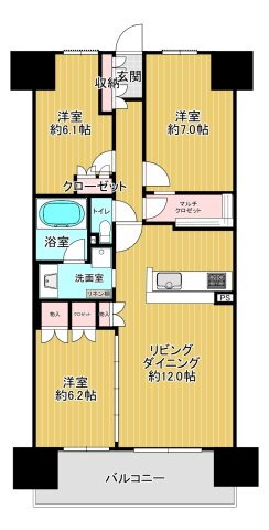 ガーデンゲート千葉ニュータウン中央 8階 3LDK 賃貸物件詳細