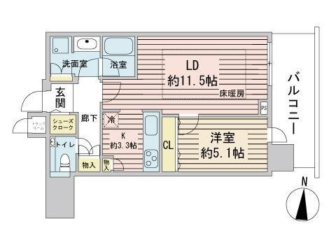 ＯＮＥ札幌ステーションタワー 39階 1LDK 賃貸物件詳細