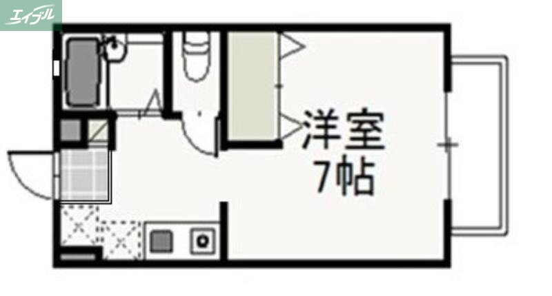 岡山県岡山市北区北方１ 法界院駅 1K アパート 賃貸物件詳細