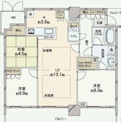 大阪府大阪市浪速区敷津東２ 大国町駅 3LDK マンション 賃貸物件詳細