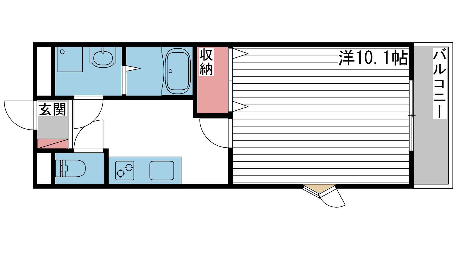 兵庫県姫路市飾磨区野田町 亀山駅 1K マンション 賃貸物件詳細