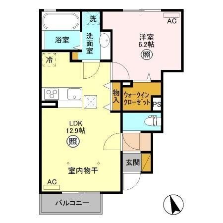 栃木県宇都宮市下川俣町 岡本駅 1LDK アパート 賃貸物件詳細