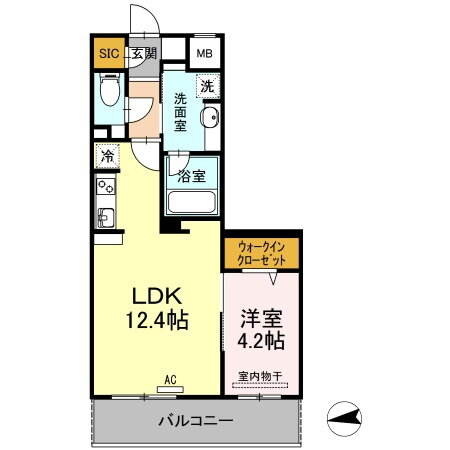 愛媛県松山市持田町２ 南町駅 1LDK マンション 賃貸物件詳細