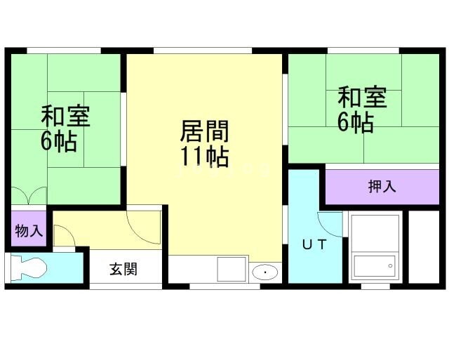 北海道旭川市豊岡六条６ 南永山駅 2LDK 一戸建て 賃貸物件詳細