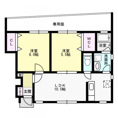 福岡県福岡市早良区賀茂２ 野芥駅 2LDK アパート 賃貸物件詳細