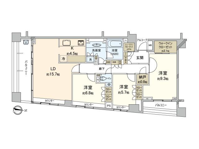 東京都世田谷区砧４ 祖師ヶ谷大蔵駅 3LDK マンション 賃貸物件詳細