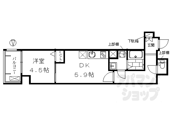 京都府京都市下京区七条御所ノ内北町 西大路駅 1DK マンション 賃貸物件詳細