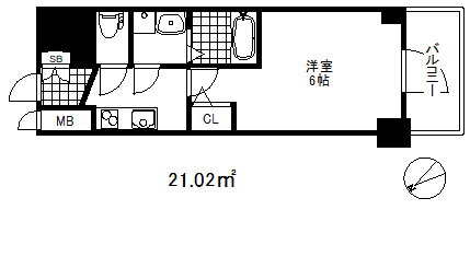 兵庫県神戸市兵庫区西上橘通１ 神戸駅 1K マンション 賃貸物件詳細