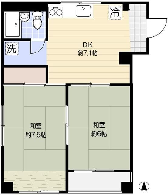 神奈川県横須賀市武４ 横須賀中央駅 2DK マンション 賃貸物件詳細