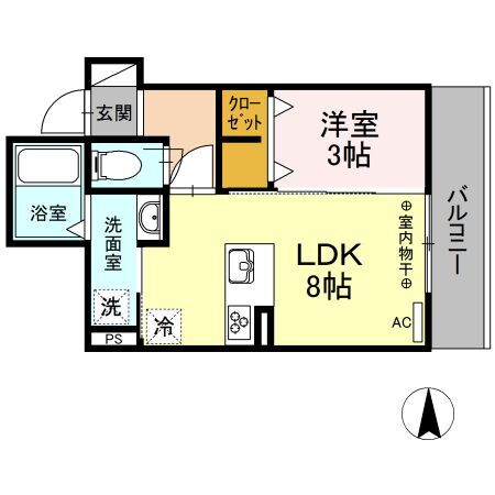 岐阜県岐阜市白山町３ 名鉄岐阜駅 1LDK アパート 賃貸物件詳細
