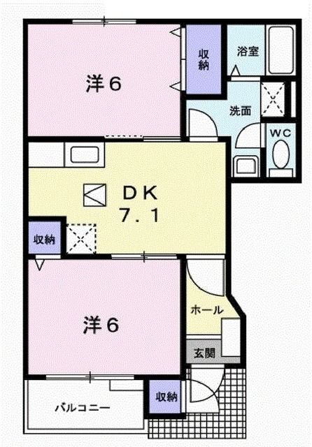 兵庫県加東市下滝野３ 滝野駅 2DK アパート 賃貸物件詳細