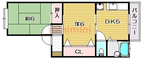 大阪府茨木市大池１ 茨木市駅 2DK アパート 賃貸物件詳細