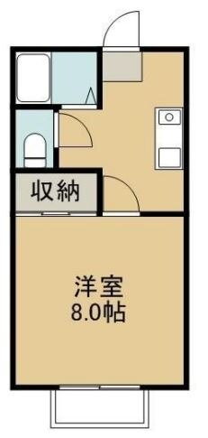 岡山県倉敷市中庄 中庄駅 1K アパート 賃貸物件詳細