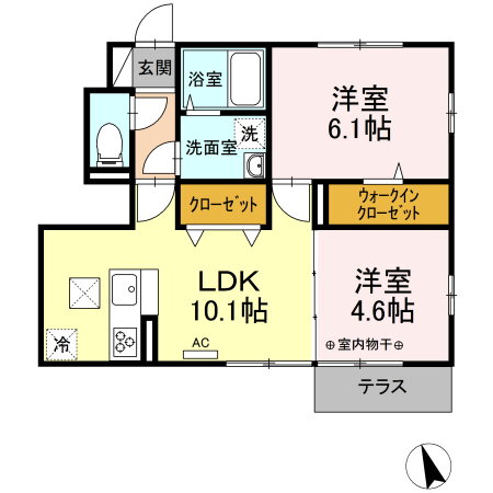 神奈川県横須賀市太田和１ 三浦海岸駅 2LDK アパート 賃貸物件詳細