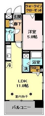 Ｆガーデン 2階 1LDK 賃貸物件詳細