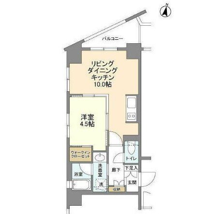 コスモリード原宿 4階 1LDK 賃貸物件詳細